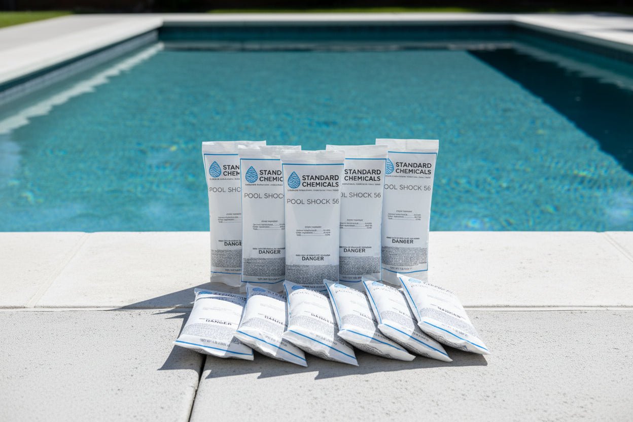 12 lb Bucket (12 × 1 lb Bags) of 56% Calcium Hypochlorite Pool Shock - Standard Chemicals