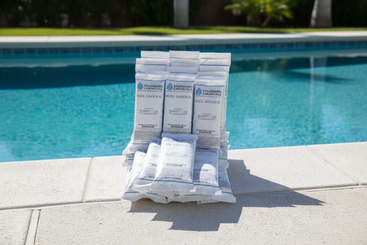 24 lb Bucket (24 × 1 lb Bags) of 68% Calcium Hypochlorite Pool Shock - Standard Chemicals