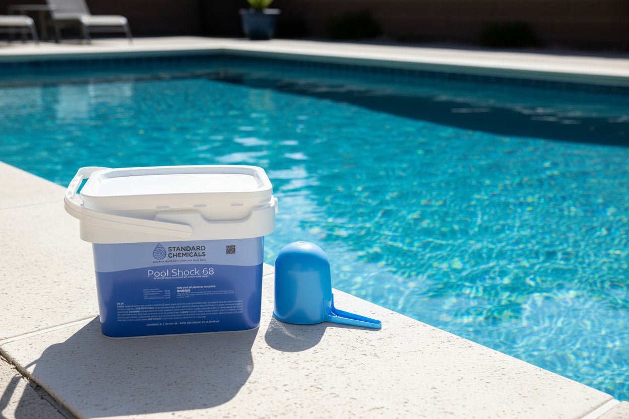 25 LB Bucket of 68% Calcium Hypochlorite Granular Pool Shock - Standard Chemicals