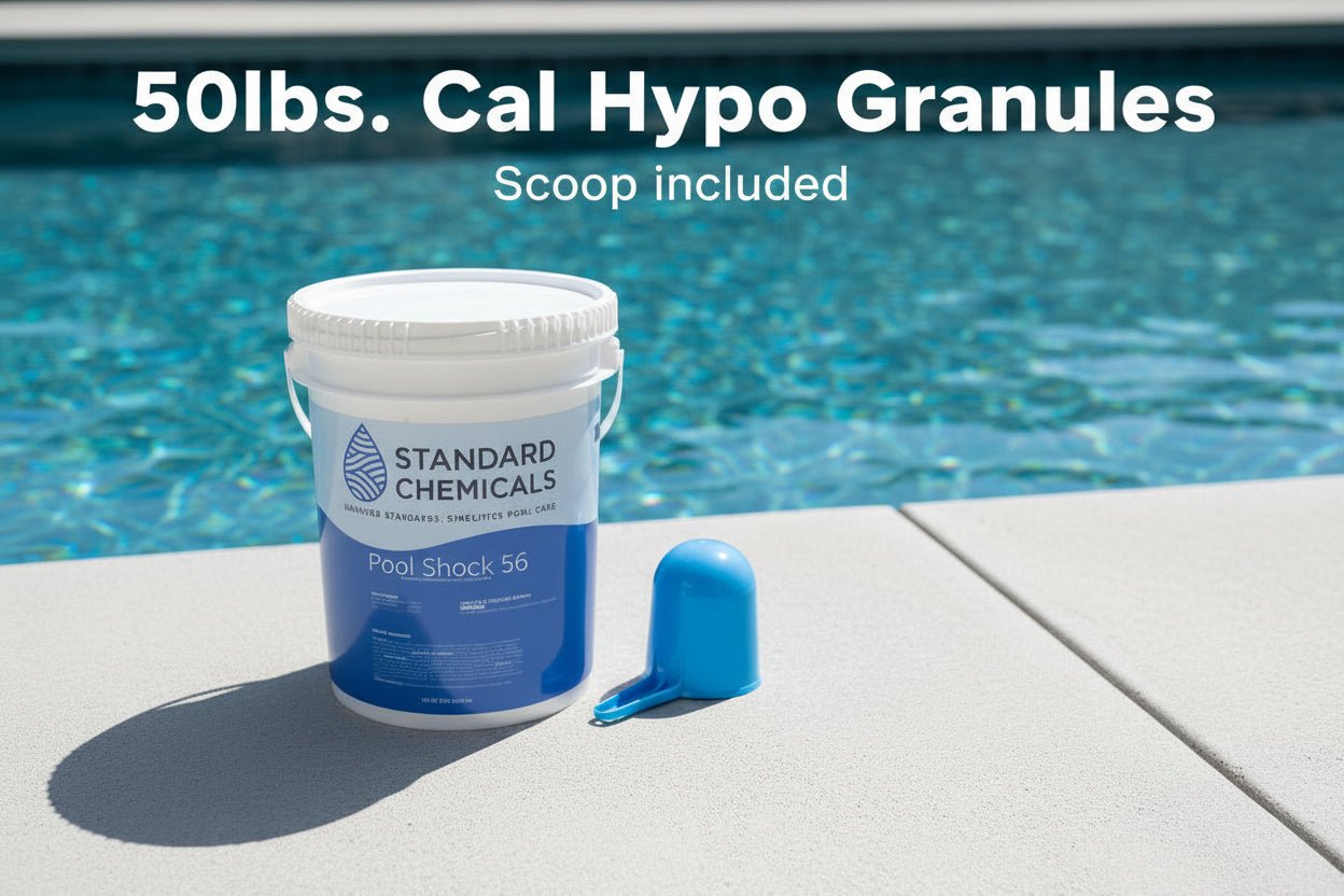50 LB Bucket of 56% Calcium Hypochlorite Granular Pool Shock
