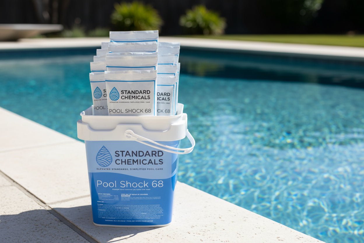 12 lb bucket of 68 percent calcium hypochlorite pool shock