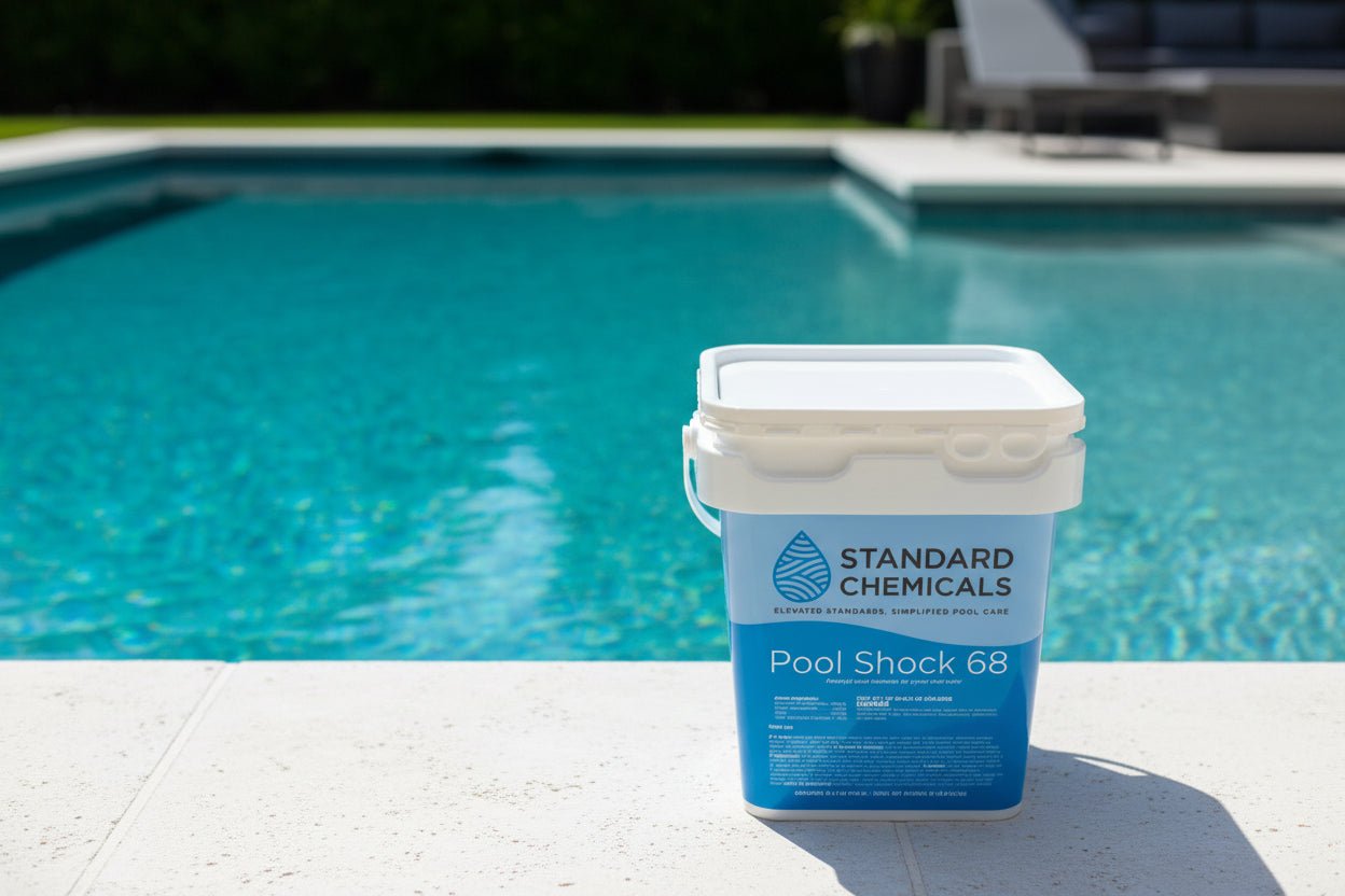 15 lb Bucket (15 × 1 lb Bags) of 68% Calcium Hypochlorite Pool Shock - Standard Chemicals