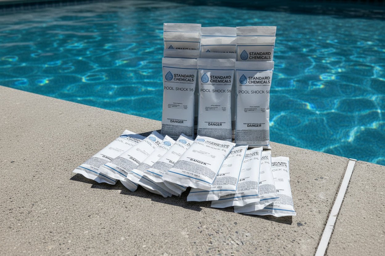 24 lb Bucket (24 × 1 lb Bags) of 56% Calcium Hypochlorite Pool Shock - Standard Chemicals