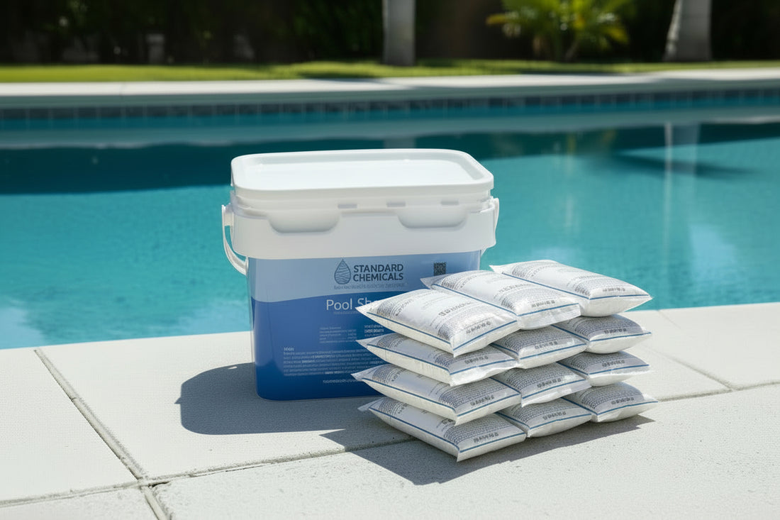 24 lb bucket of 68 percent calcium hypochlorite pool shock