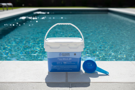 25 LB Bucket of 68% Calcium Hypochlorite Granular Pool Shock - Standard Chemicals