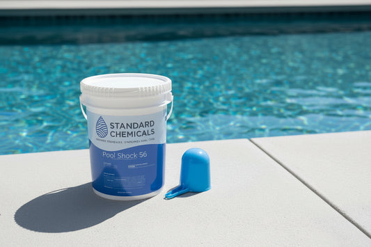 50 LB Bucket of 56% Calcium Hypochlorite Granular Pool Shock - Standard Chemicals