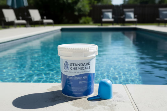 50 LB Bucket of 68% Calcium Hypochlorite Granular Pool Shock - Standard Chemicals